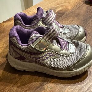 Saucony Kids' Sneakers in Purple and Gray